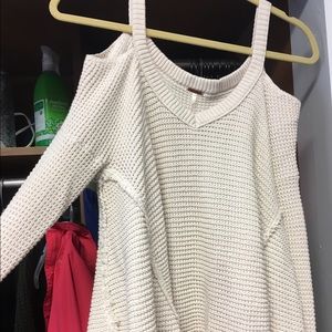 Free People cold shoulder sweater
