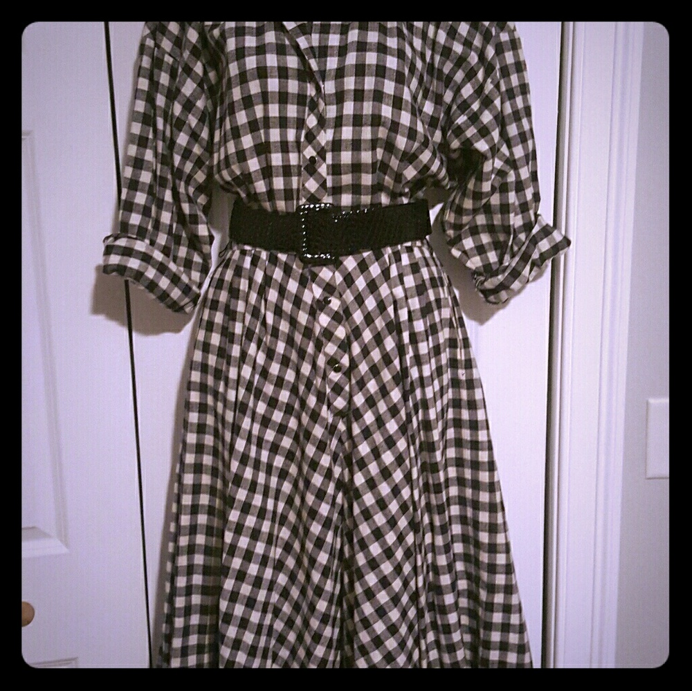 Vintage plaid dress