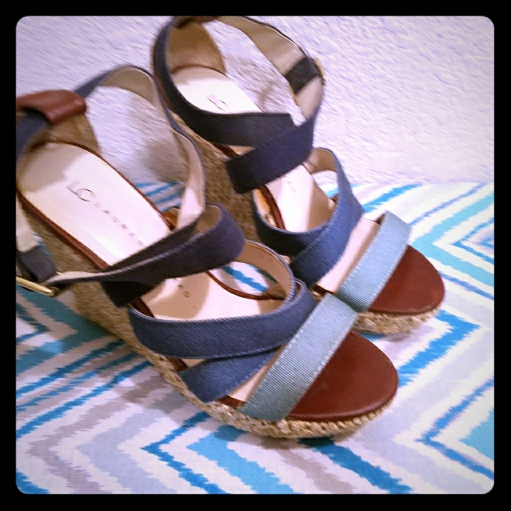 Blueish-green/Brown Wedges