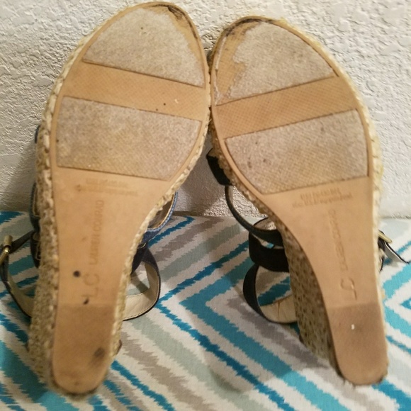 Blueish-green/Brown Wedges - Picture 2 of 3