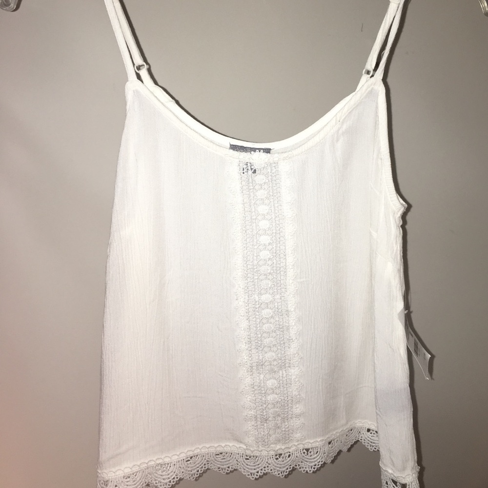 White Lace Tank