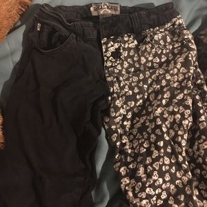 Royal Bones Split Leg Jeans