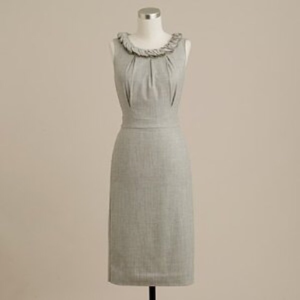 J. Crew Stretch Flannel Del Pelato Shift Dress