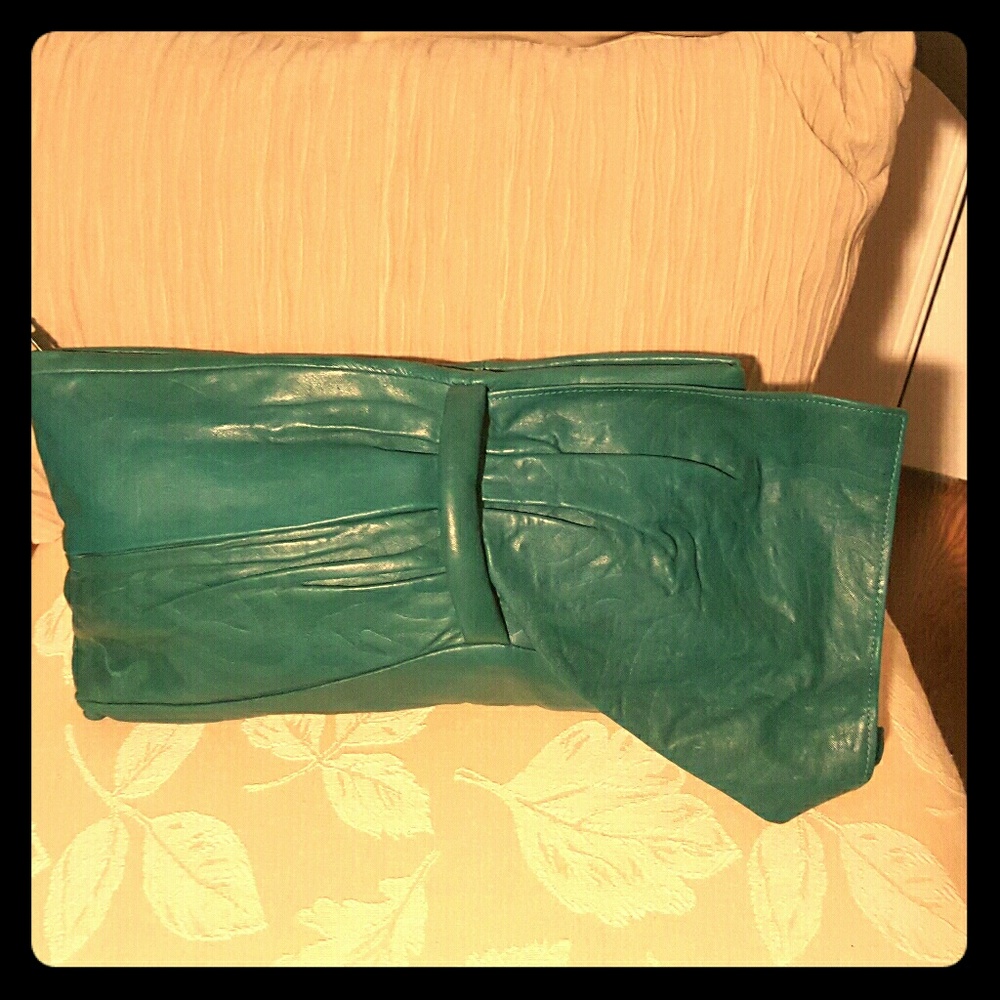 Vintage soft leather clutch