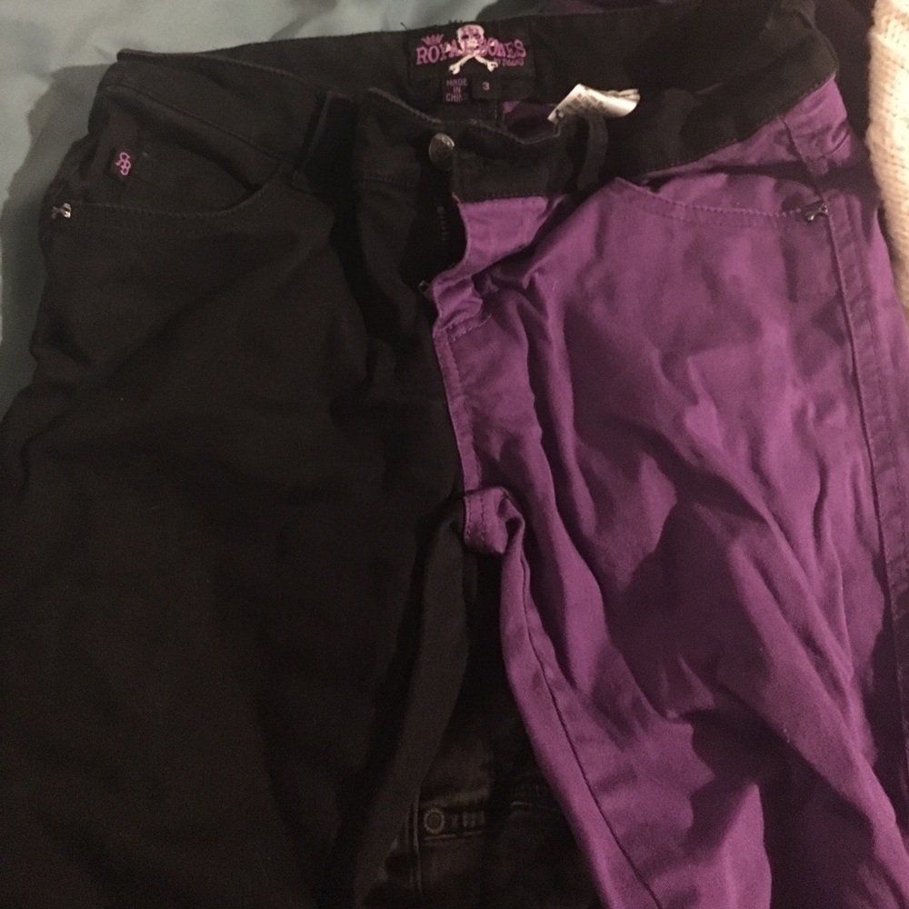 Royal Bones Split Leg Jeans