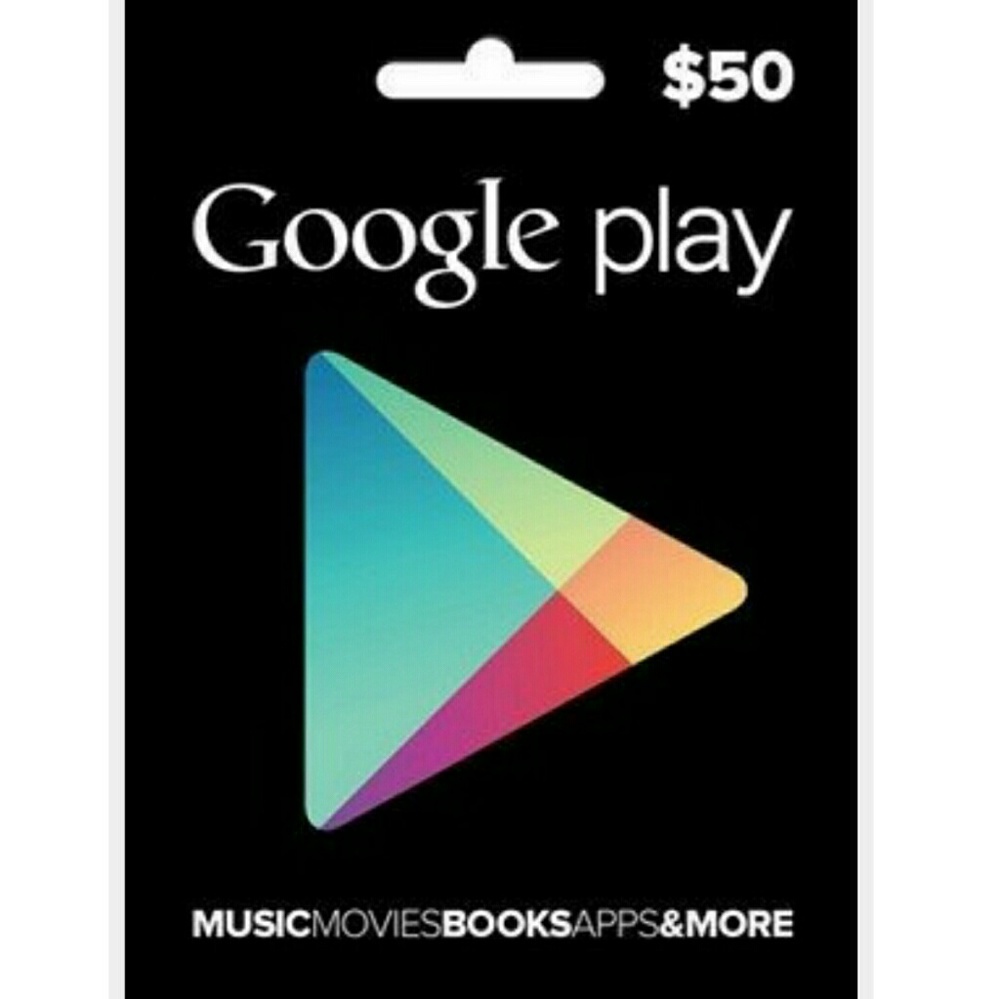 $50 Google play gift card