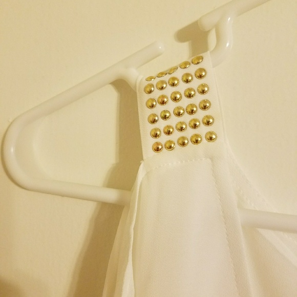 open shoulder dress shirt - Picture 4 of 5