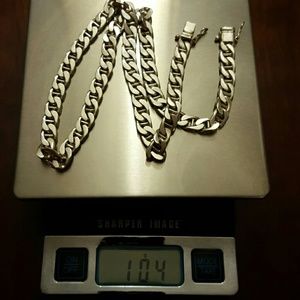 Men's Silver Curb Chain Neckless