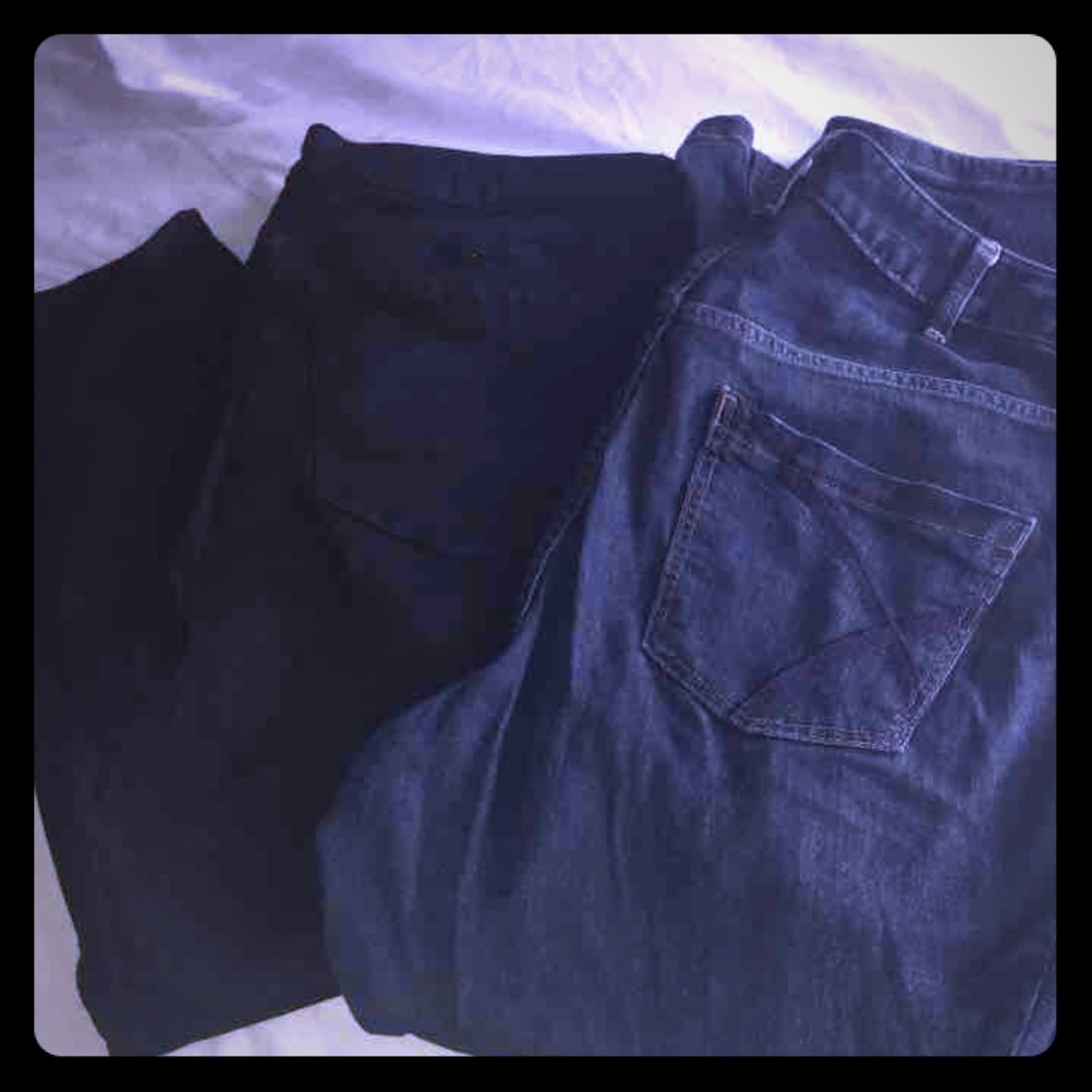 Two pairs of plus size 22w jeans