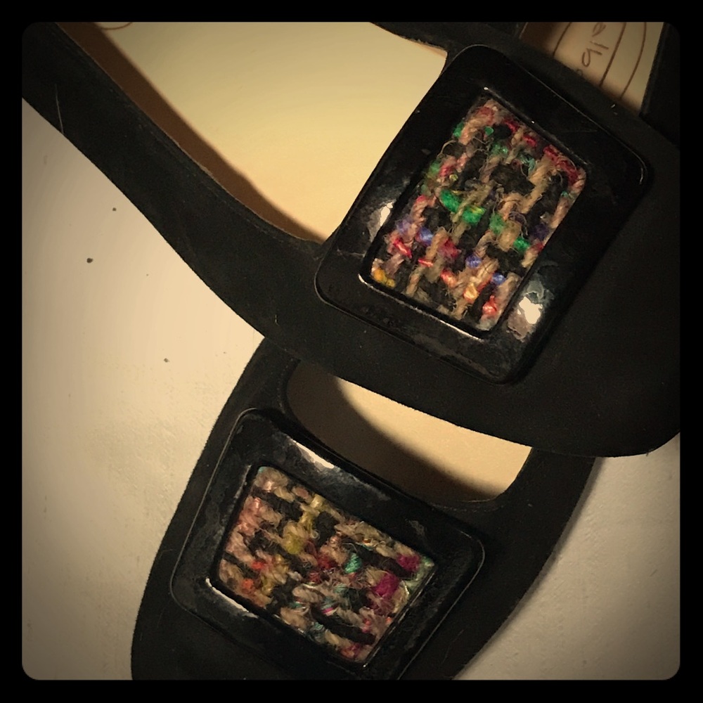 Talbots Black Real Suede Leather  Flats