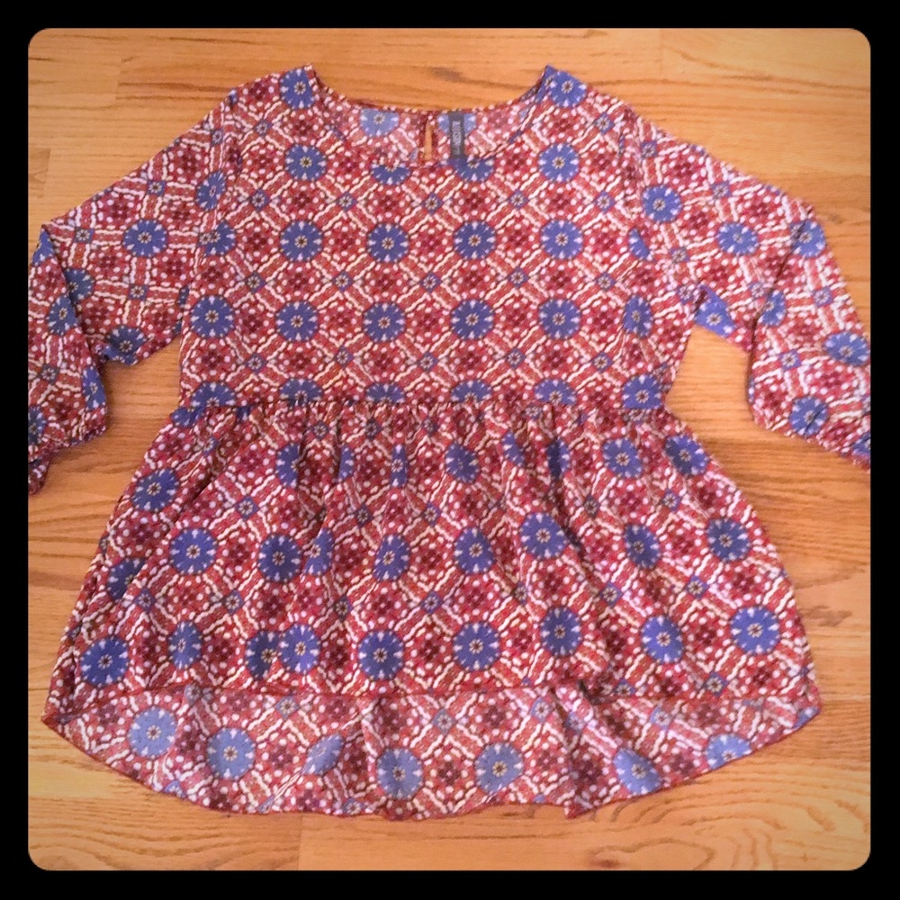 Allison Joy high low peplum top from Evereve