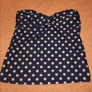 Strapless tankini top