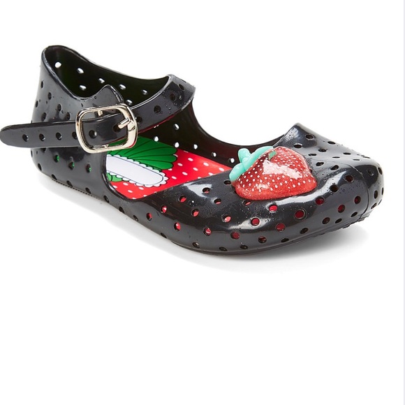 Other - Black Strawberry Jelly Maryjanes