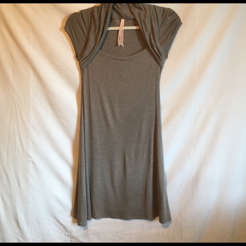 Lightweight beige dress.