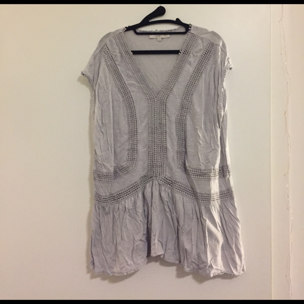 LOFT Short Sleeve Tunic Top size XL