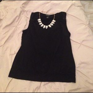 WHBM Black Tank top