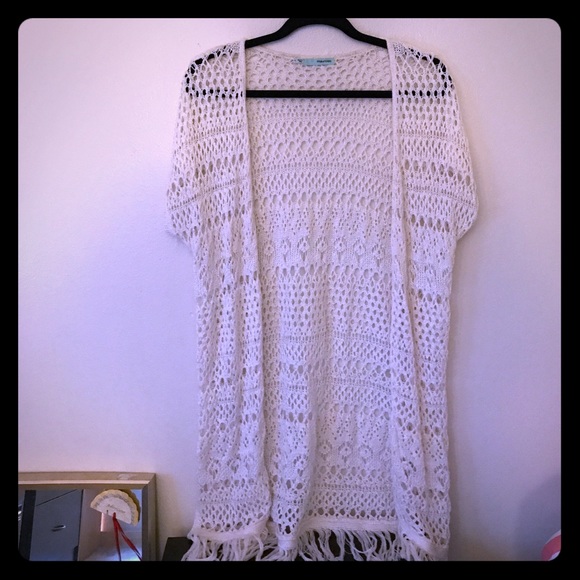 Maurices Sweaters - Maurices Long Fringed Cardigan