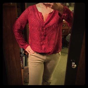 cute american eagle sheer top