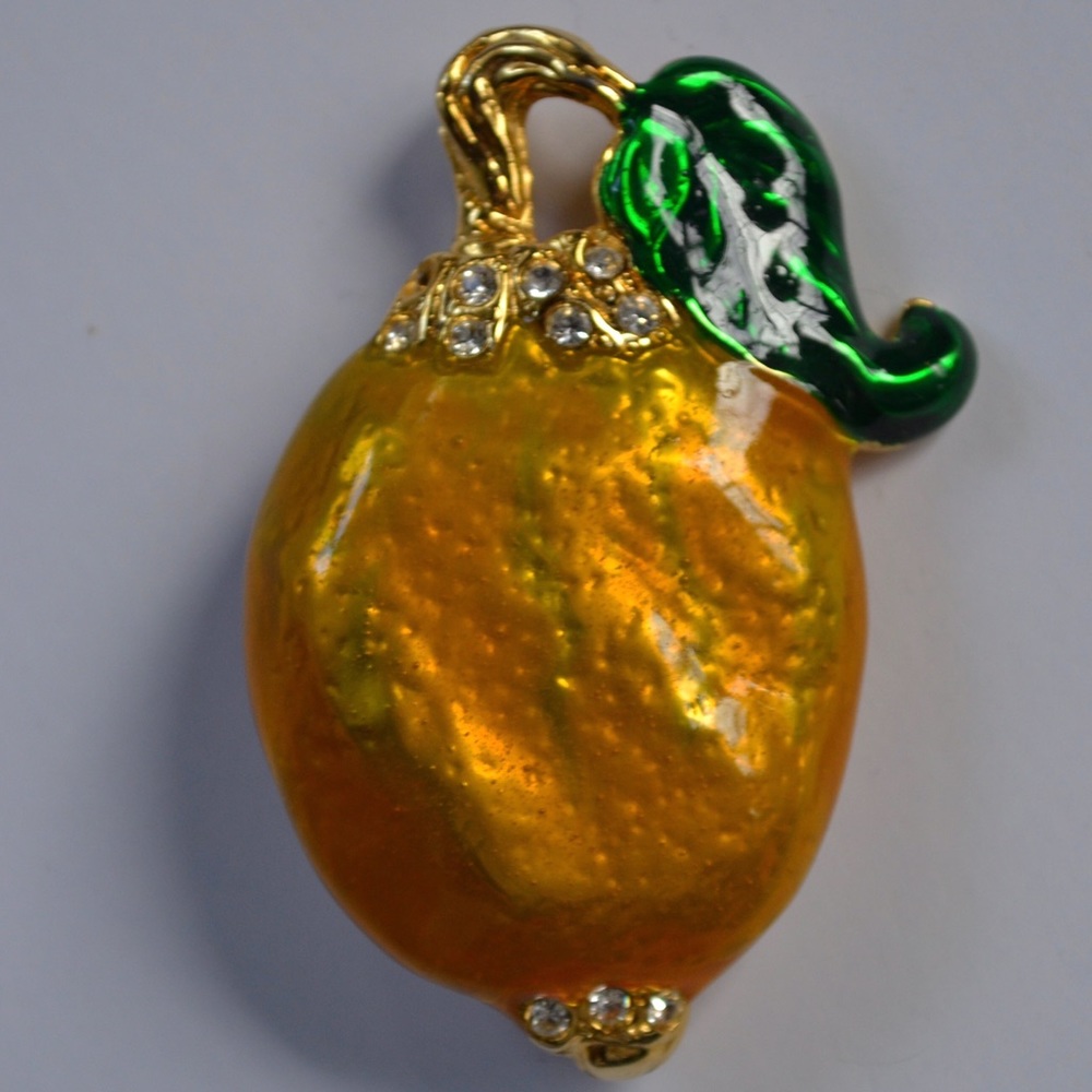 Lemon Brooch