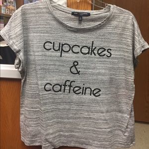 Cupcakes and Caffeine graphic tee
