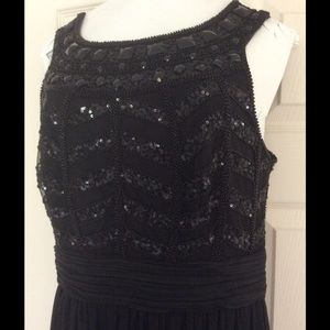 A black formal dress