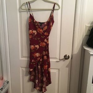 Forever 21 Burgundy Wrap Dress