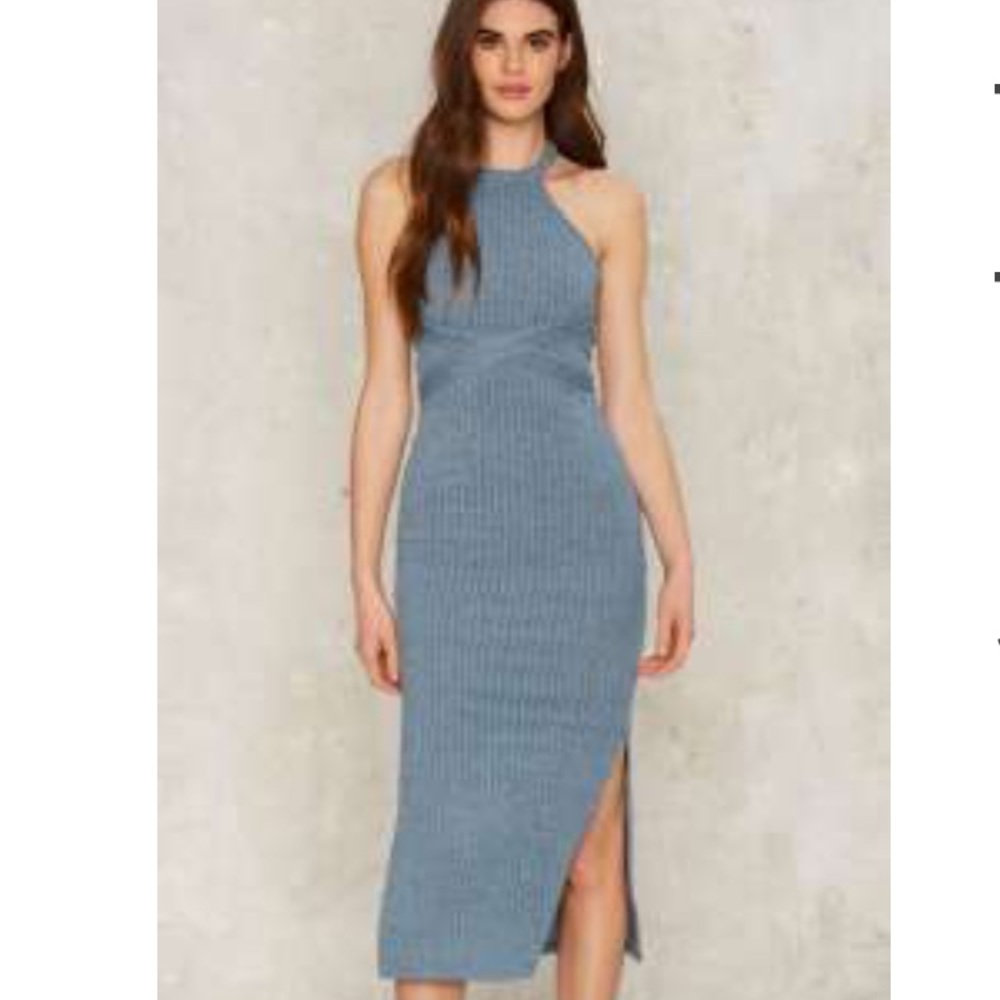 NWT Ribbed midi dress