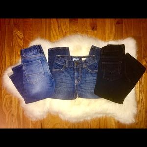 3 blue and black denim pants 3t boys