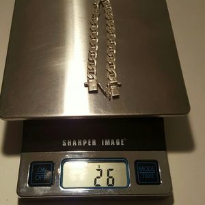 Pure Silver Curb Link Bracelete