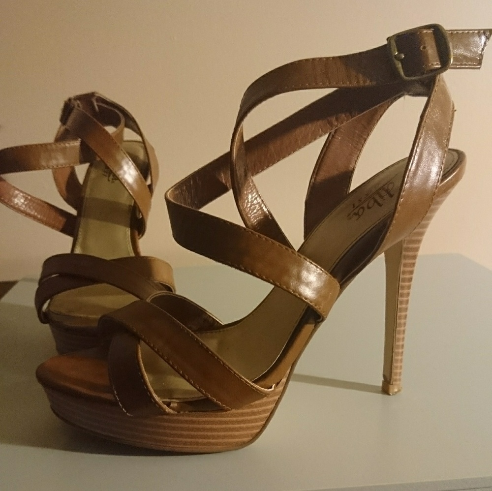 Brown Strappy Heels