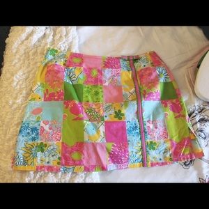 EUC patchwork Lilly Pulitzer skort