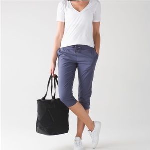 Light Gray Lululemon Dance Studio Crop II