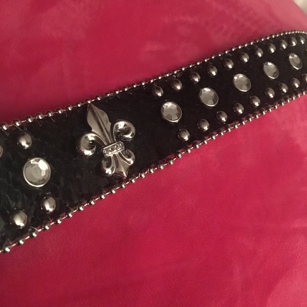 Black Rhinestone Belt - Picture 3 of 3