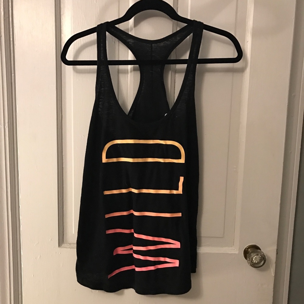 Black workout tank that says wild
