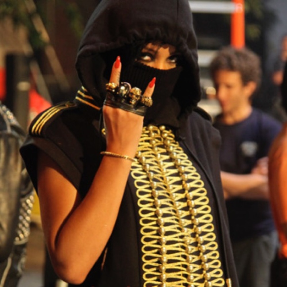 ❌SOLD❌ Jeremy Scott Adidas sleeveless gold hoodie