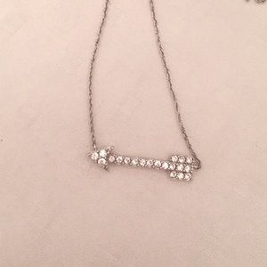 Sterling silver arrow necklace.