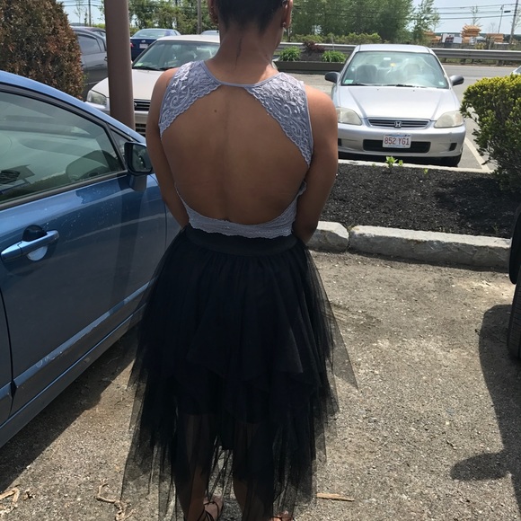 LAST ONE!!!!  BNWTBlack Tiered Mesh Skirt - Picture 5 of 7