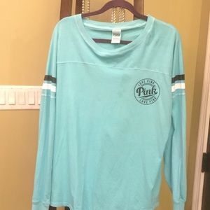 Blue long sleeve PINK brand shirt