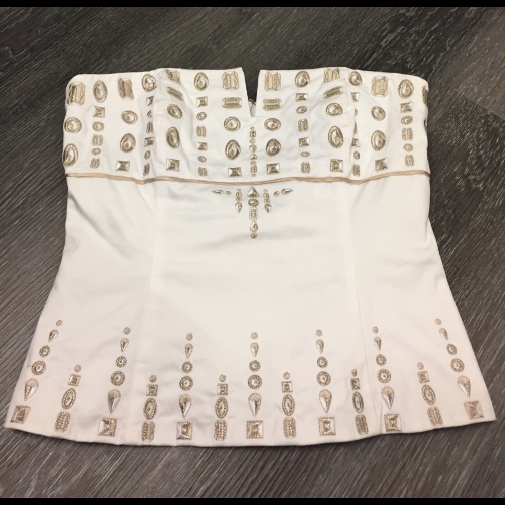 Whitehouse Blackmarket Strapless Top Size 6