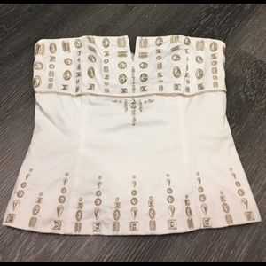 Whitehouse Blackmarket Strapless Top Size 6