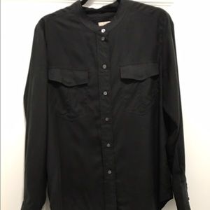 J.Crew Black Silk Blouse