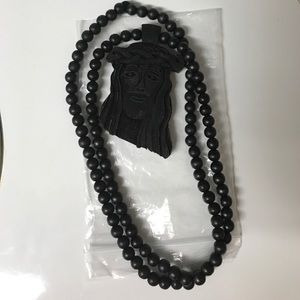 Goodwood NYC Black Jesus Necklace
