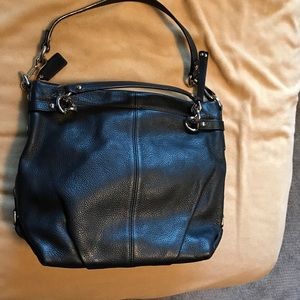 Coach black leather Handbag