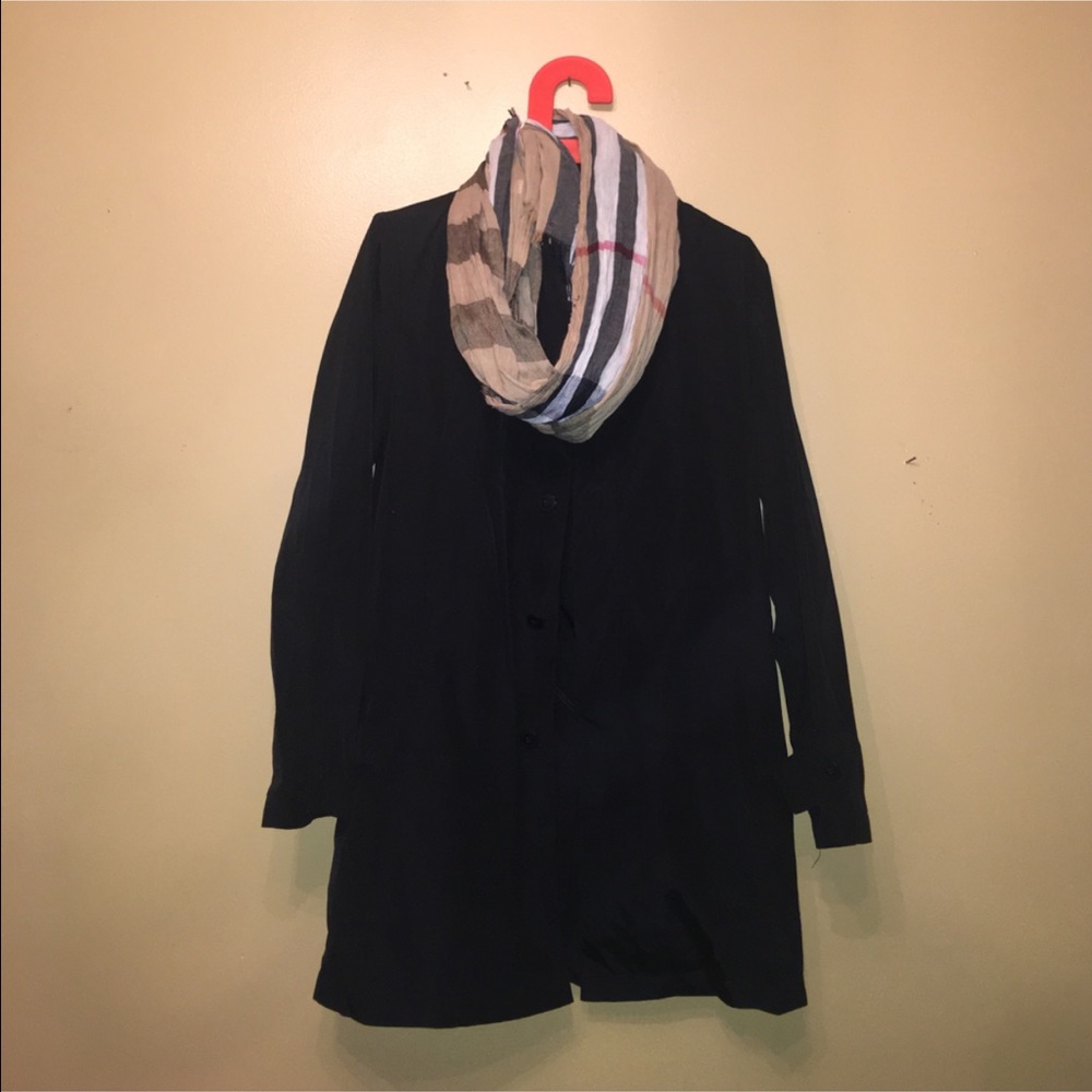 Black rain coat