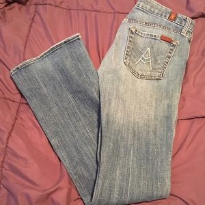 "A-frame" sevens jeans