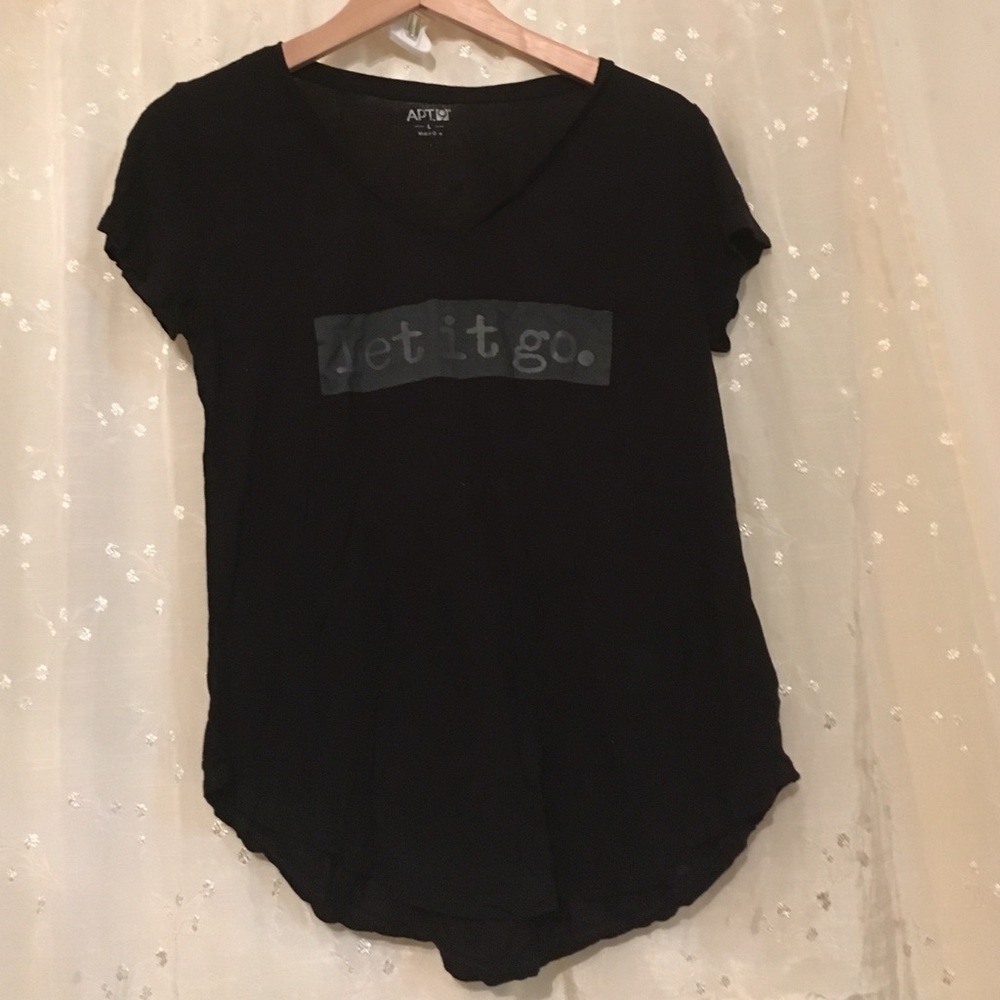 Let it go black tshirt