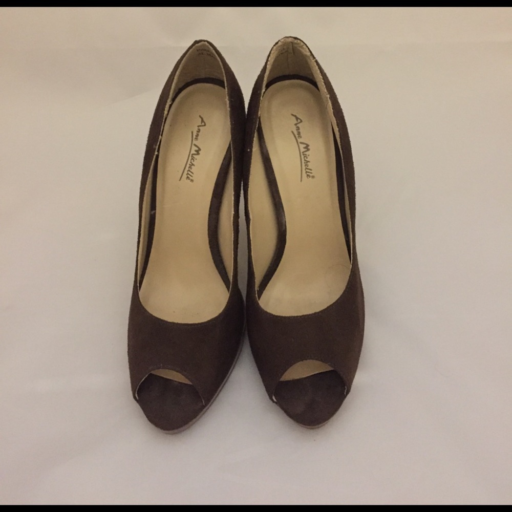 Brown Suede Heels