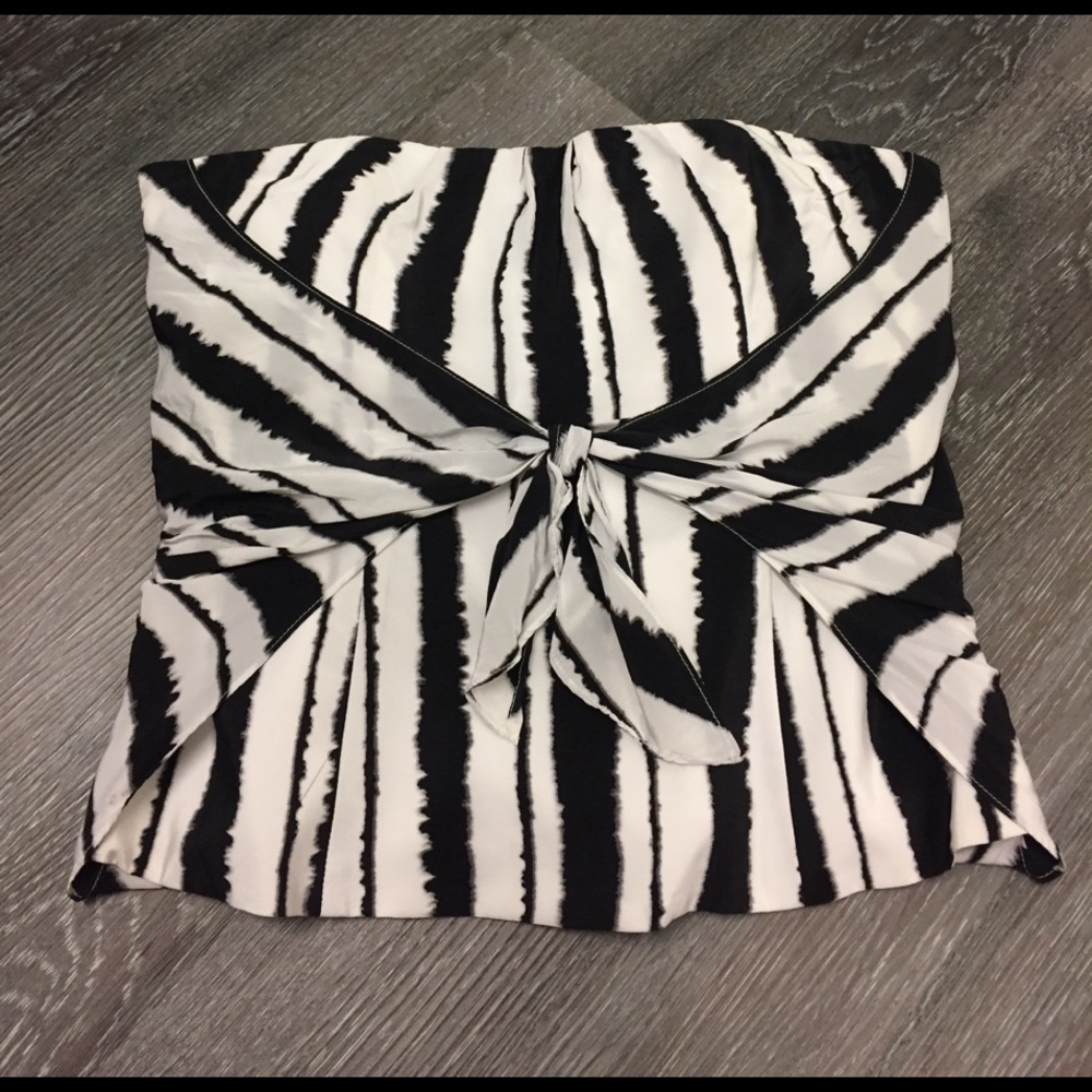 Whitehouse Blackmarket Strapless Top Size 8