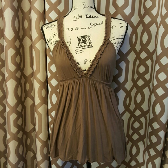Victoria's Secret Tops - Victoria's Secret Ruched Racerback Tank Top