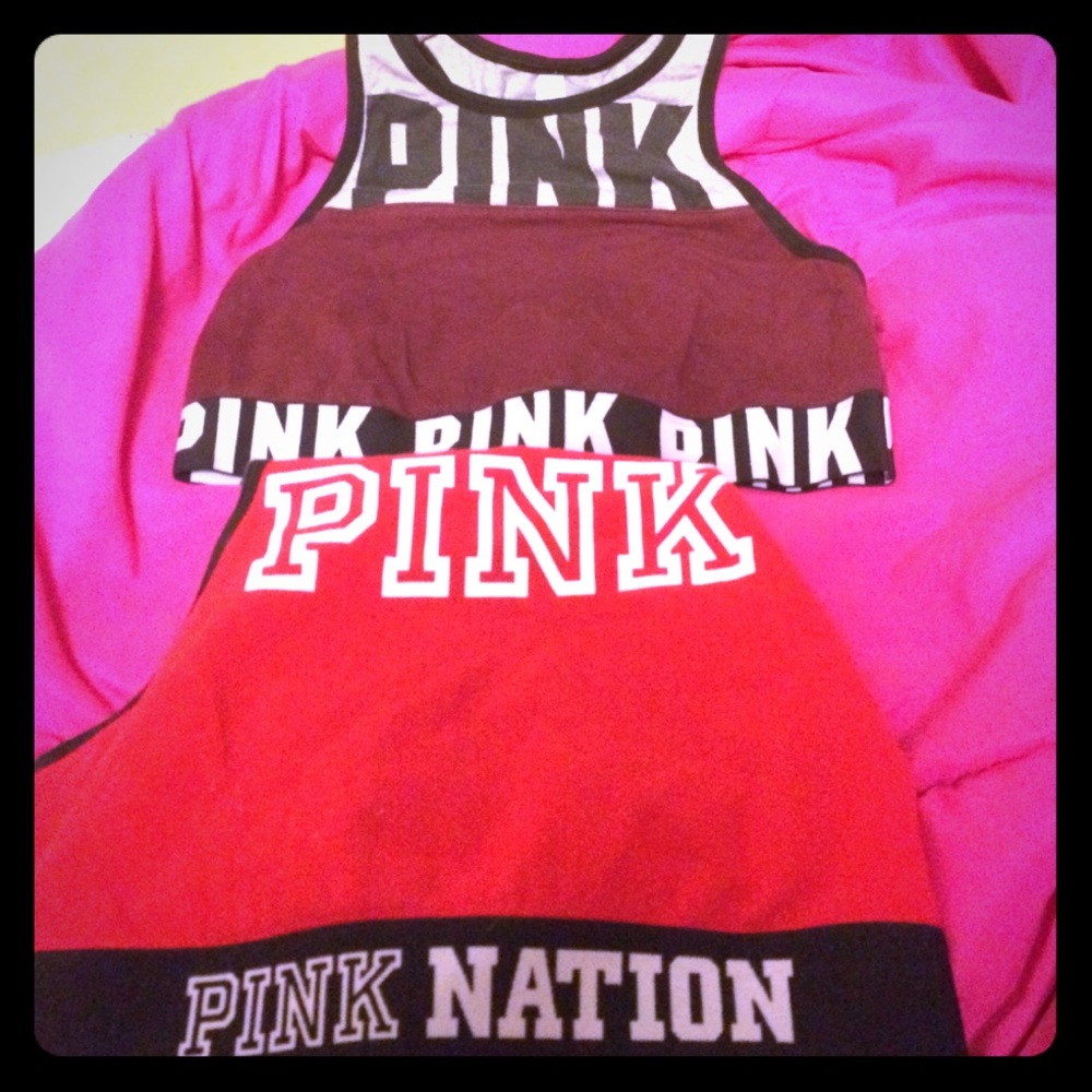 Victoria's Secret pink sports bras